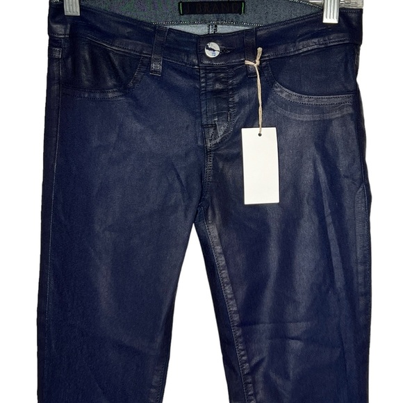 J Brand Waxed Navy Jeans nwt - Picture 2 of 8